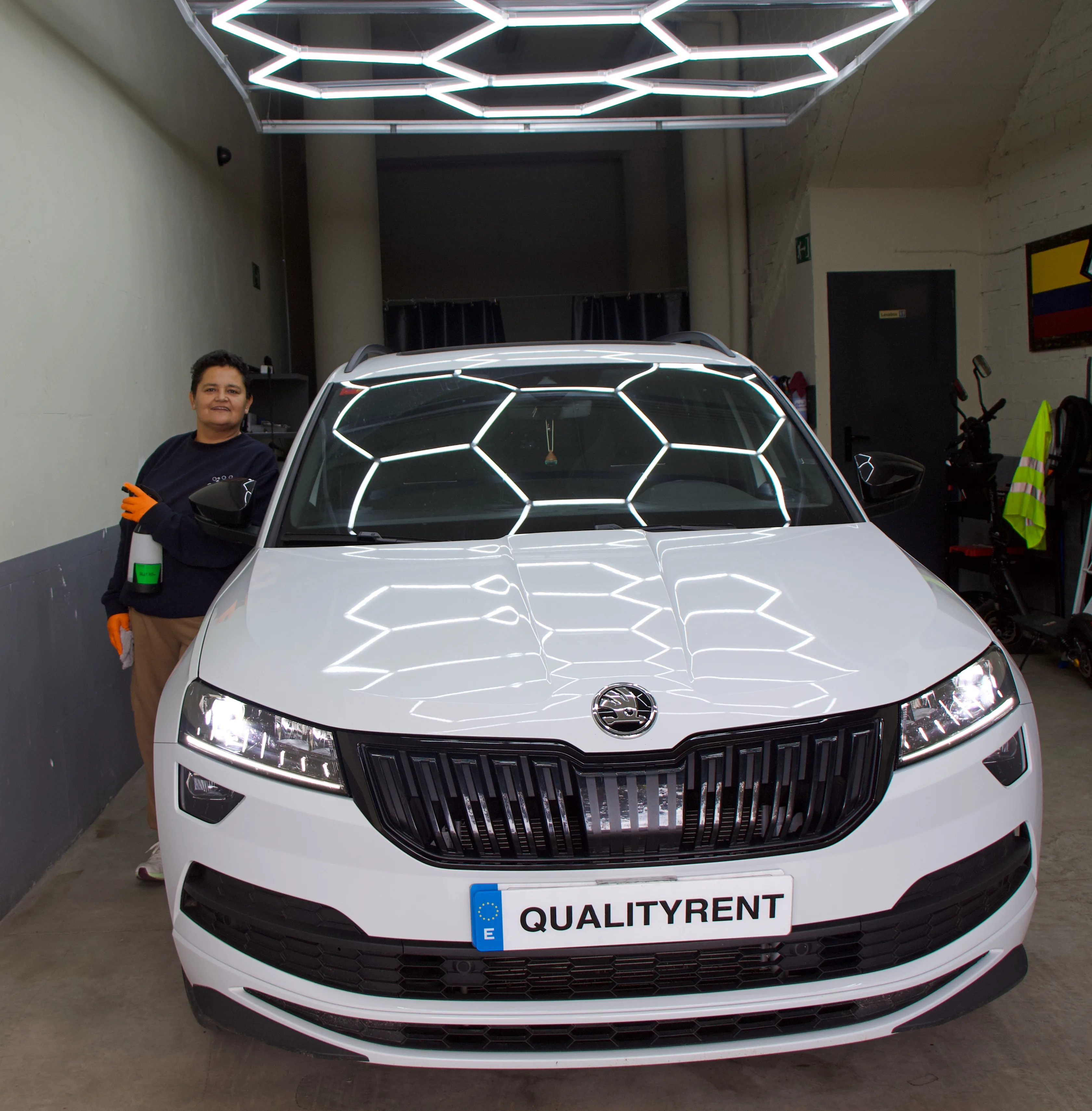 Skoda Karoq impecable tras la limpieza