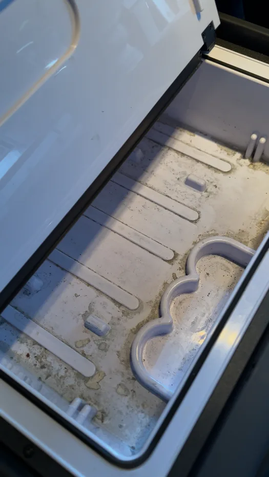 Compartimento después de la limpieza