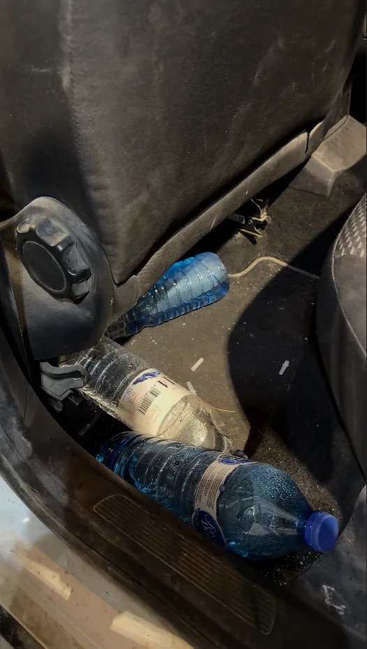 Suelo trasero después de la limpieza