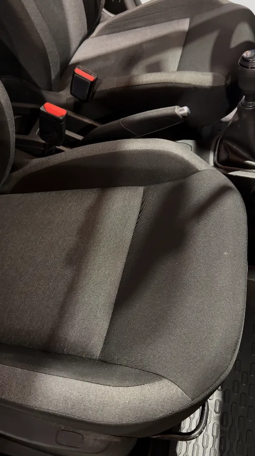 Asiento antes de la limpieza